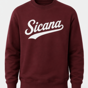 Felpa Sicana granata senza cappuccio