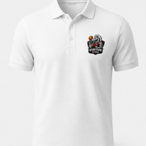 Polo bianca Logo Virtus Sicana