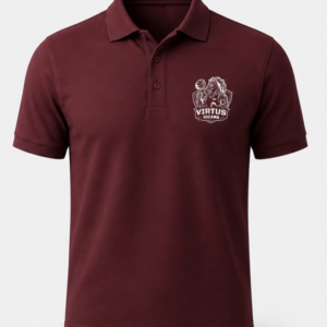 Polo granata Logo Virtus Sicana